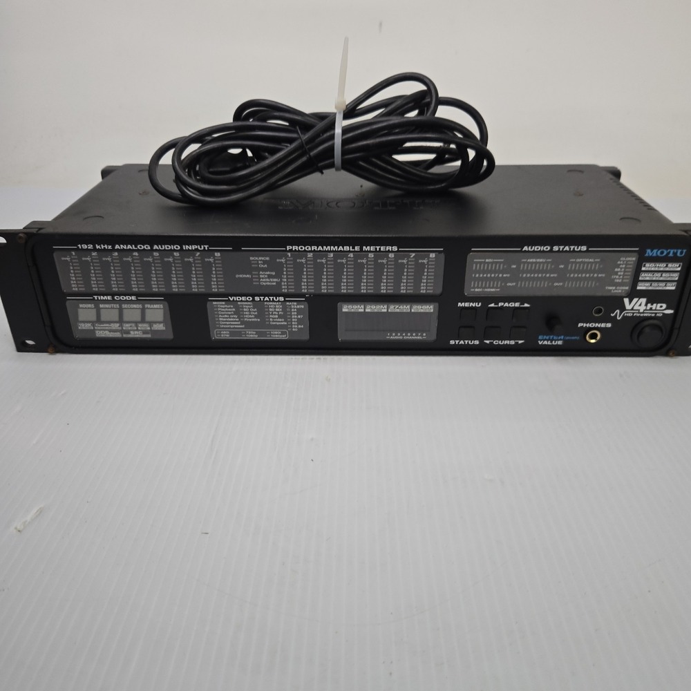 MOTU V4HD Firewire Video/Audio Interface Rack Mountable